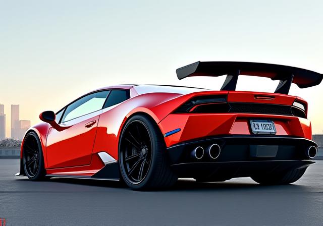 Coche con vinilado personalizado y kit aerodinámico